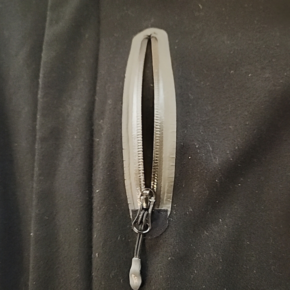 Nike NSW Canarinho Destroyer Bomber Jacket Mens Large Black Leather Wool Retro - Picture 6 of 15